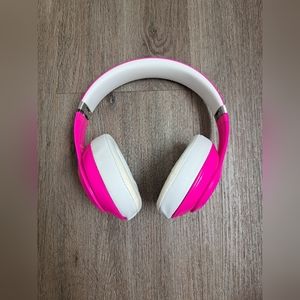 Hot pink beats by Dre studio over ear headphones